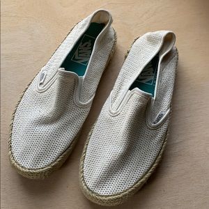 Vans espadrille slip ons